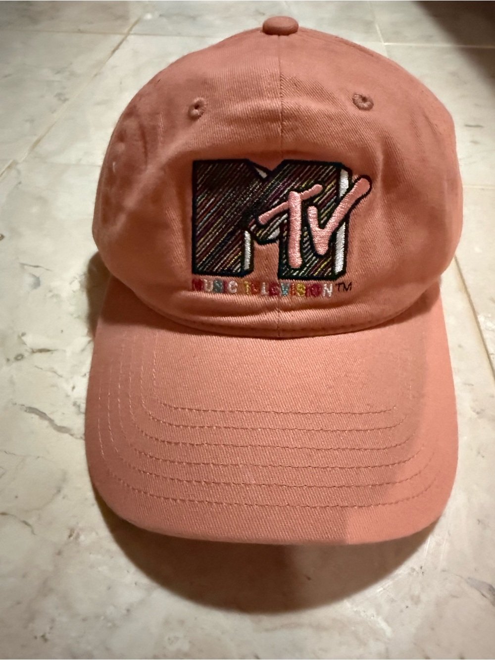 MTV womens peach Pink Baseball Hat